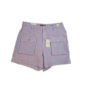 Judy Blue High Waist Lavender Cargo Denim Shorts Size‎ 3XL  pockets New